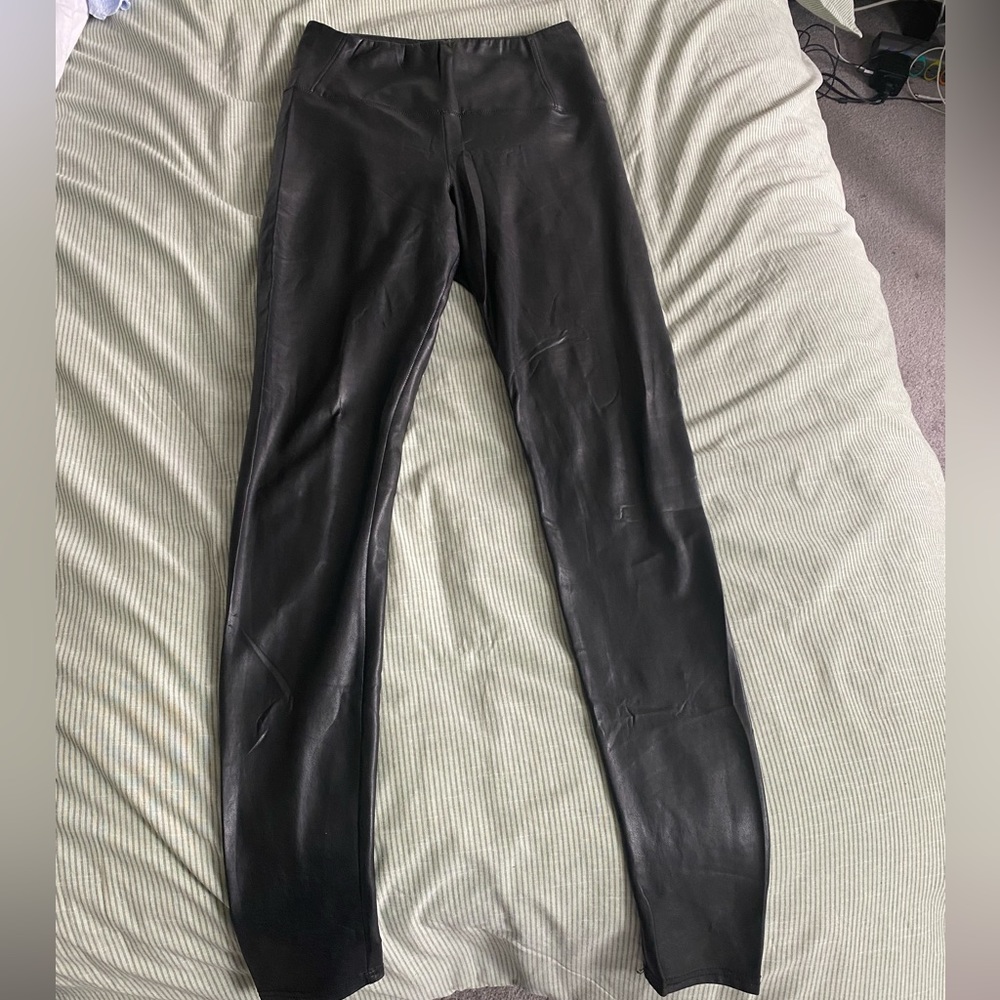 Vegan leather leggings